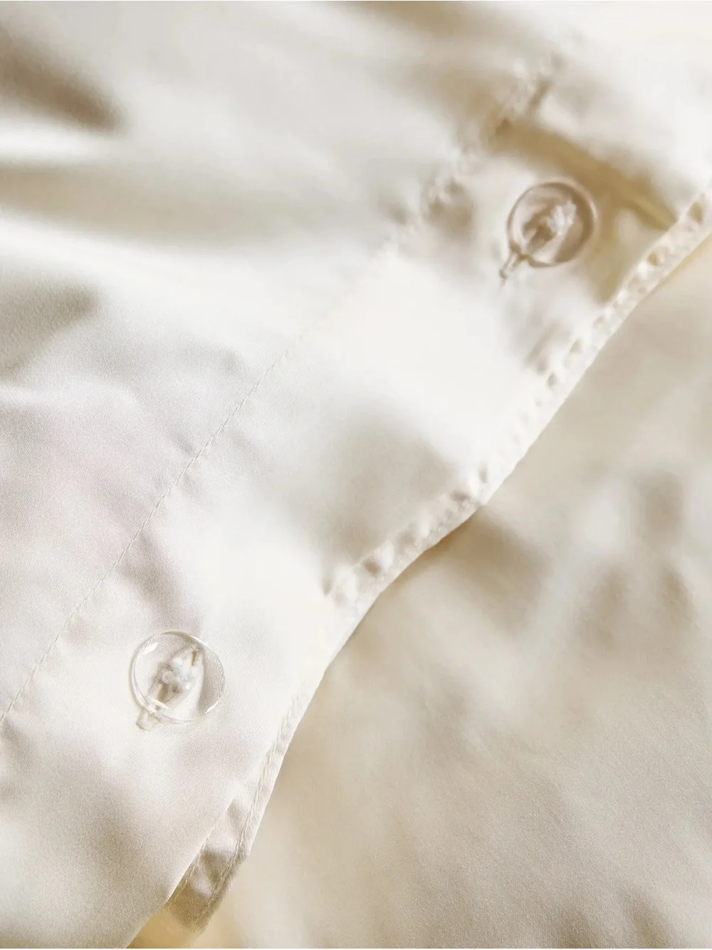Quince Bamboo King Duvet Cover - Ivory